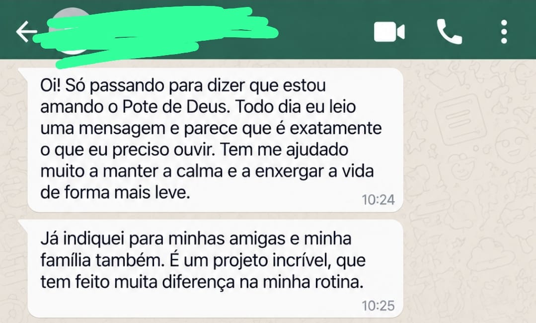 Depoimento real 5 de cliente do Pote de Deus