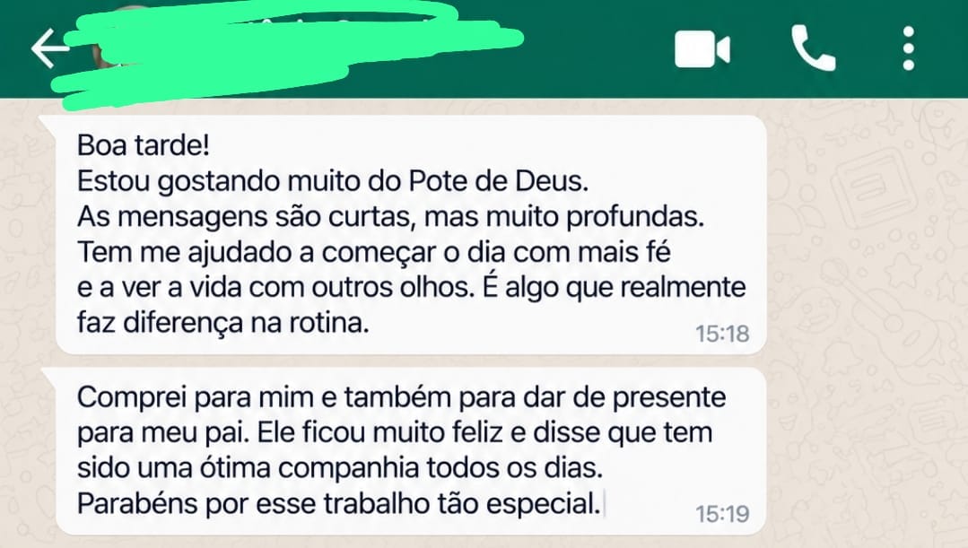 Depoimento real 8 de cliente do Pote de Deus