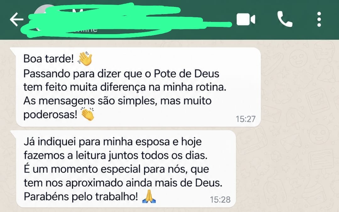 Depoimento real 2 de cliente do Pote de Deus