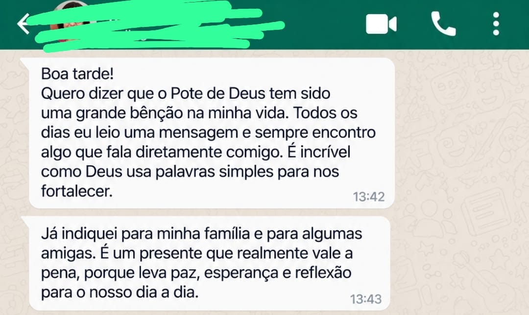 Depoimento real 7 de cliente do Pote de Deus