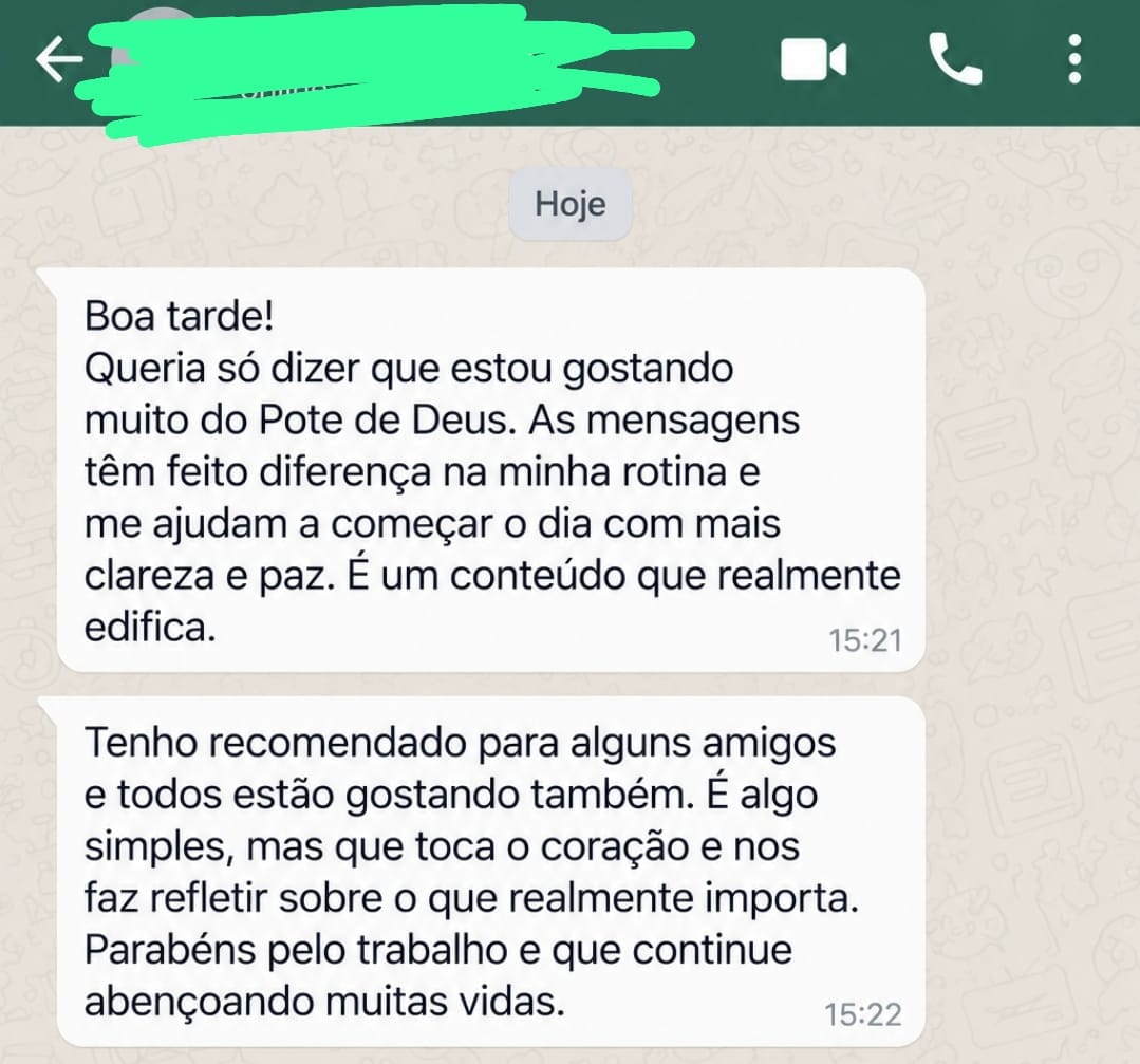 Depoimento real 4 de cliente do Pote de Deus